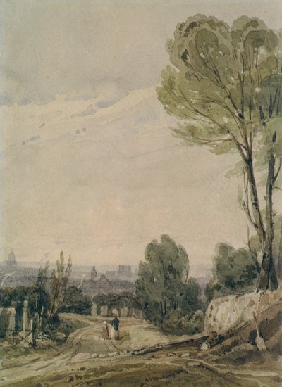 Parigi da Père Lachaise da Richard Parkes Bonington